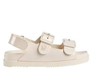 Buy Gucci Sandal With Mini Double G Off-White Rubber at Sasom – Authentic and Ready to Ship